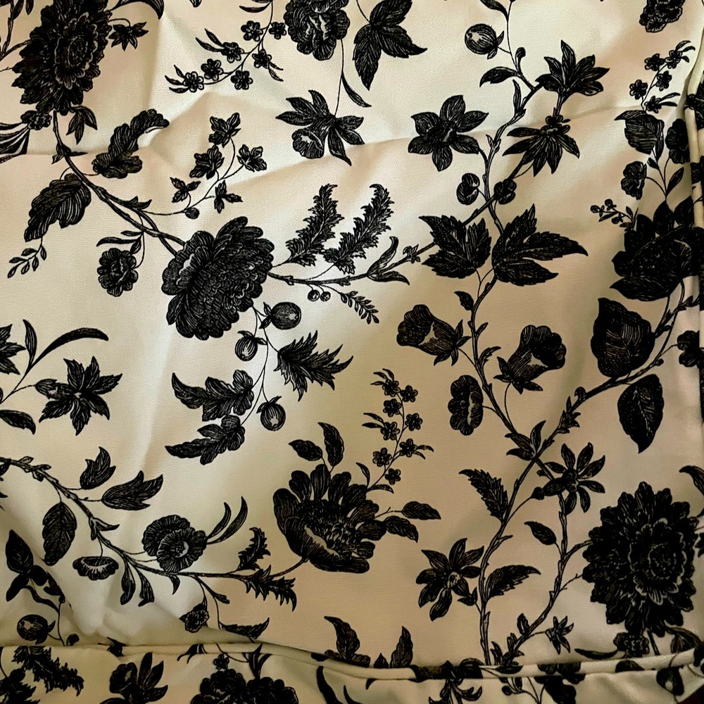 Ikea Ektorp sofa slip cover and cushion covers. Black & white.